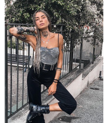 Pantalone scamosciato