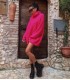 Maxi Maglione Fuxia