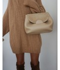 Maxi maglione beige