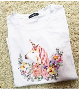 T shirt Unicorno Perle