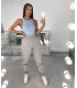 Pantalone Tuta Cotone Garzato