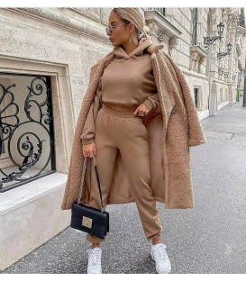 Coordinato tuta Spray Camel