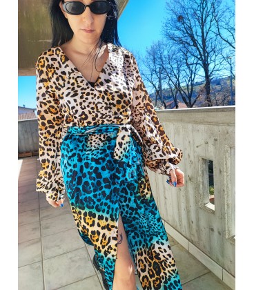 Maxi Abito Leopardato