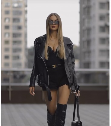 Chiodo Ecopelle Oversize