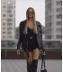 Chiodo Ecopelle Oversize