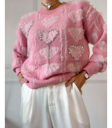 Maglione Cuore Diamanti