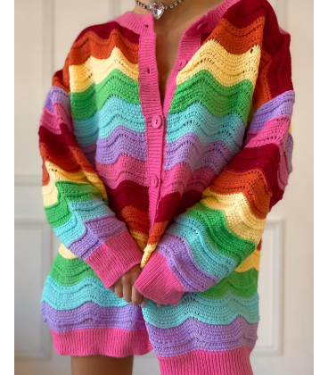 Maxi Maglione Arcobaleno