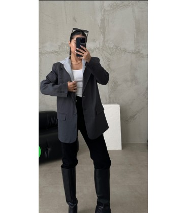 Giacca Cappuccio Felpato