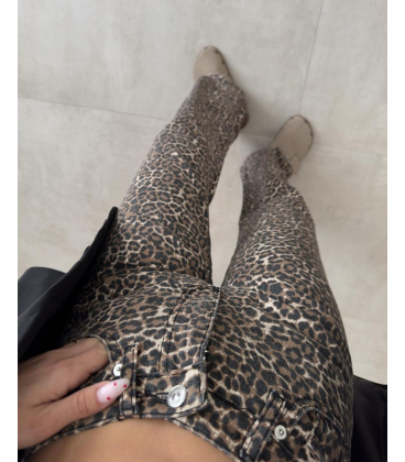 Jeans Animalier Leopardato