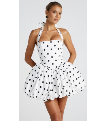 Abito Palloncino Polka Pois