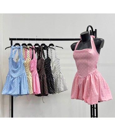 Abito Palloncino Polka Pois