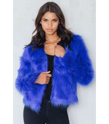 Ecopelliccia Rama Blu