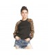 Pullover M. Leopard Nero
